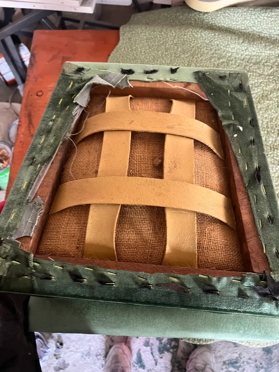 복원되지 않는 쿠션 상태