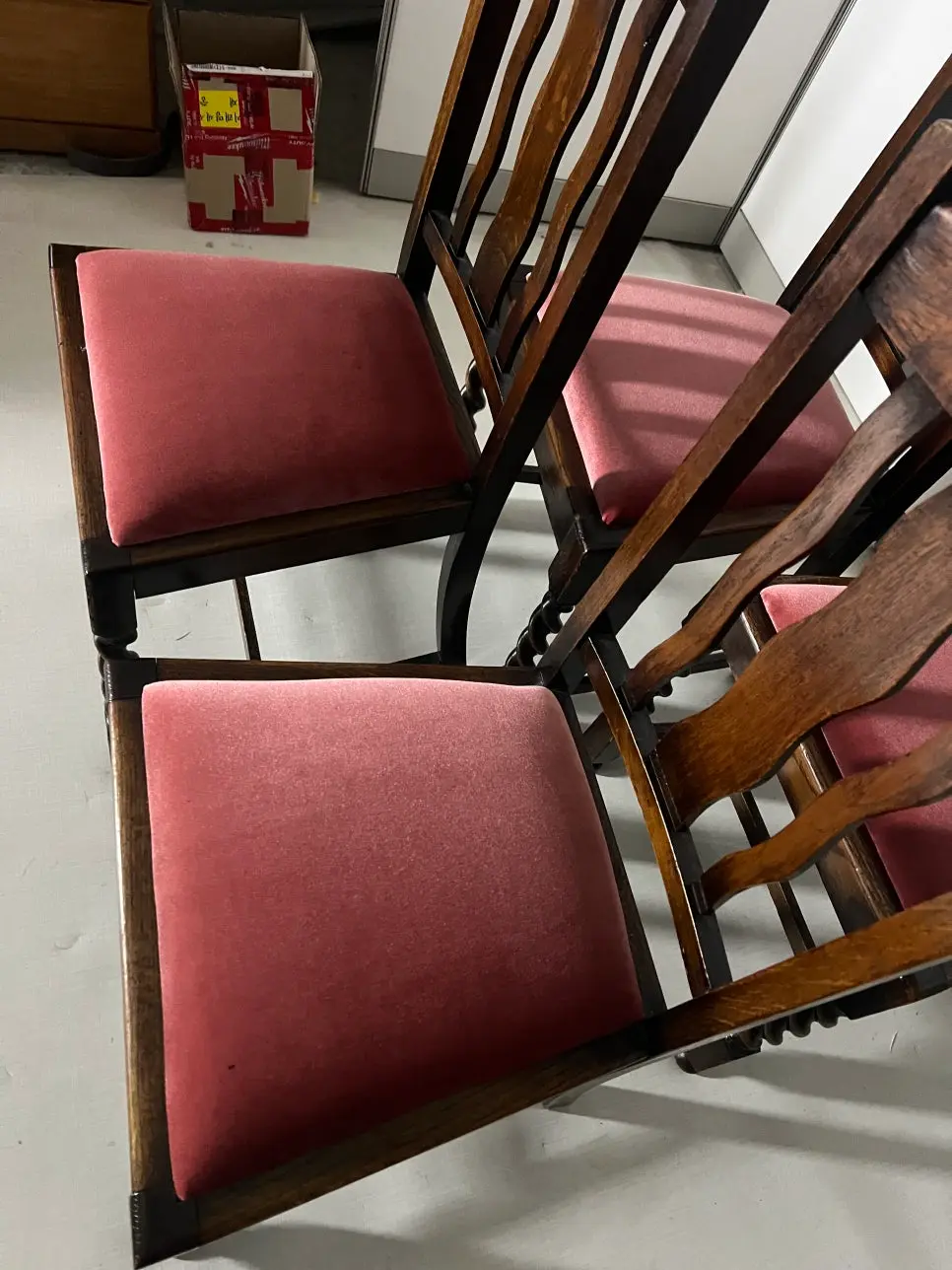 완료된 의자 디테일