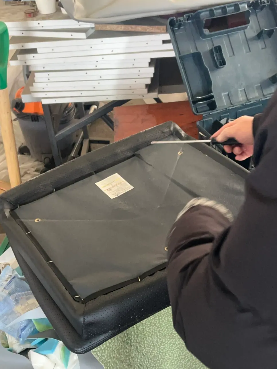 의자 원단 노후 상세