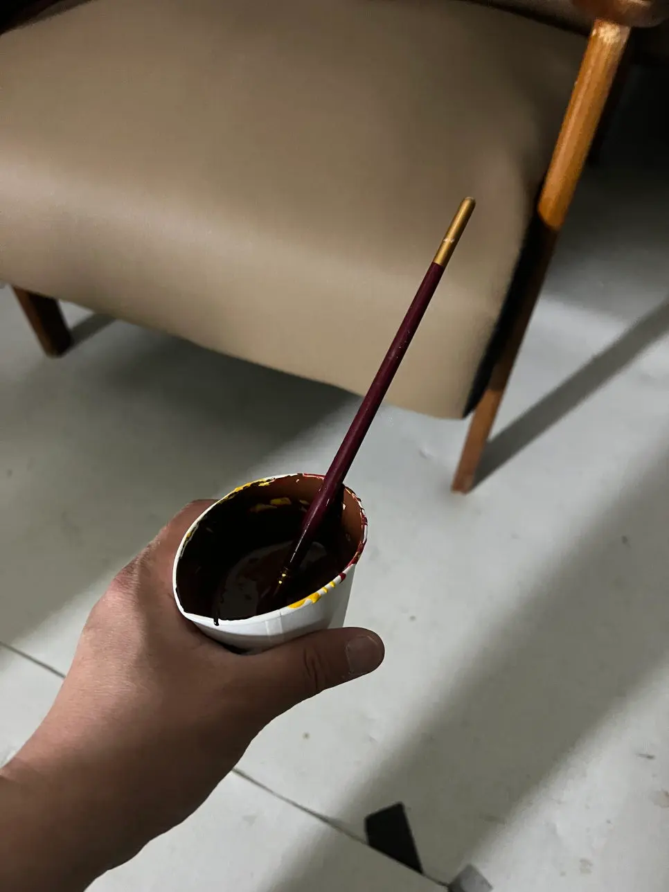 쇼파의자 수리 및 천갈이 완료 후 전체 모습 2