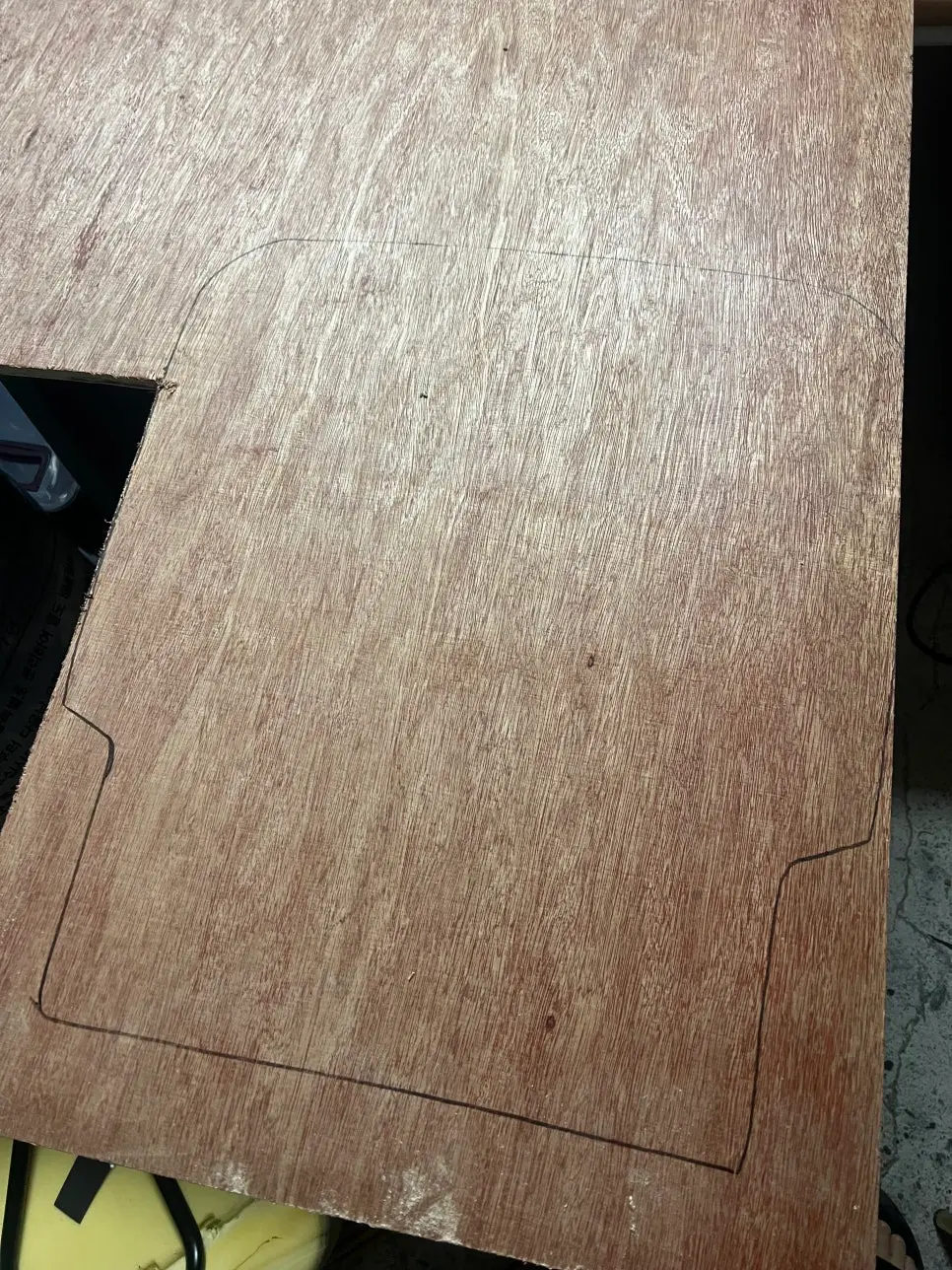 등받이 필러 보수 작업